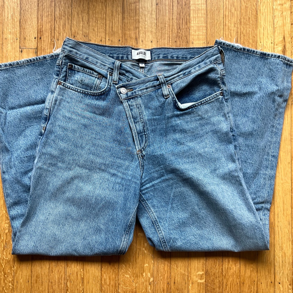 AGolde Criss Cross Denim